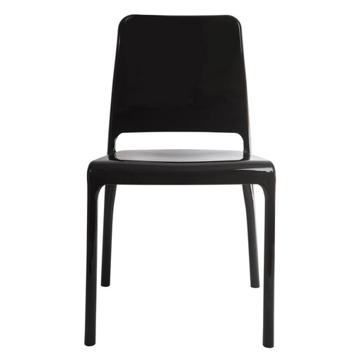 Teknik 6908BLK Clarity Black Stackable Chairs (Pack of 4) - Insta Living