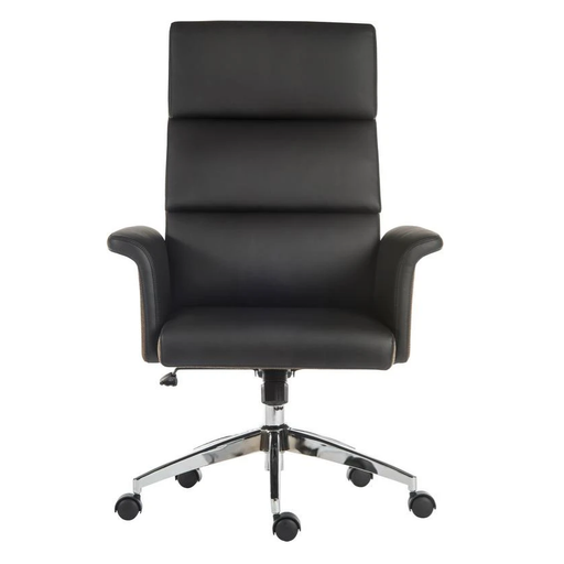 Teknik 6950BLK Elegance High Black Executive Office Chair - Insta Living