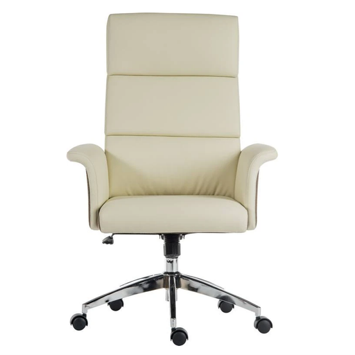 Teknik 6950CRE Elegance High Cream Executive Office Chair - Insta Living