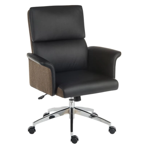 Teknik 6951BLK Elegance Medium Black Executive Office Chair - Insta Living