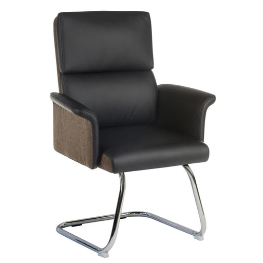 Teknik 6959BLK Elegance Medium Black Visitor Chair - Insta Living