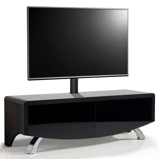 MDA Designs Wave 1200 Hybrid Black TV Cabinet for up to 60" Screens - Insta Living