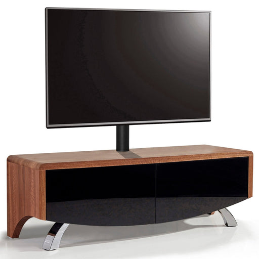MDA Designs Wave 1200 Hybrid Walnut TV Cabinet for up to 60" Screens - Insta Living