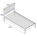 Core Products WX300LE Pine 3'0" Slatted Low End Bedstead - Insta Living