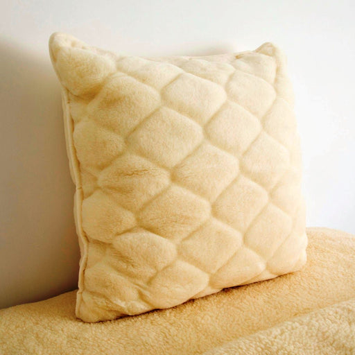 Native Natural Cashmere Wool Pillow in Natural Shapes (80 x 80cm) - Insta Living